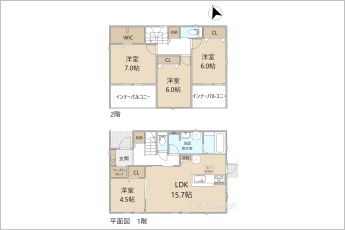 リーブルガーデン中央区米津町3期　2号棟