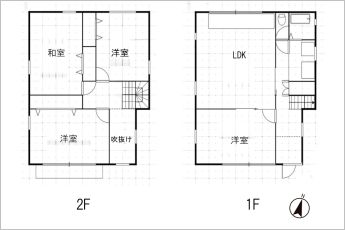 4LDK※図面と現況に相違ある場合には現況優先とします。