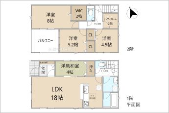 4SLDK※図面と現況に相違ある場合には現況優先とします。