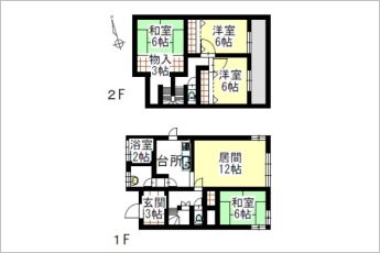 4LDK※図面と現況に相違ある場合には現況優先とします。