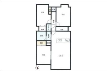 3LDK※図面と現況に相違ある場合には現況優先とします。