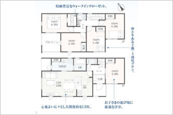 5LDK※図面と現況に相違ある場合には現況優先とします。