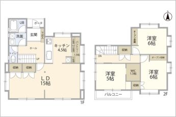 3SLDK※図面と現況に相違ある場合には現況優先とします。