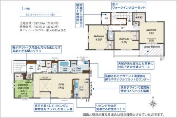 4LDK※図面と現況に相違ある場合には現況優先とします。