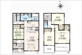 4LDK※図面と現況に相違ある場合には現況優先とします。