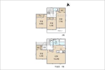 リナージュネクスジー中央区舞阪町長十新田01期　1号棟