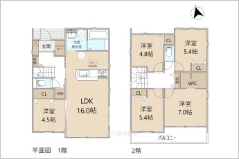 5LDK※図面と現況に相違ある場合には現況優先とします。