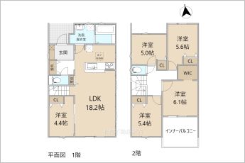 5LDK※図面と現況に相違ある場合には現況優先とします。