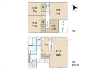 3LDK※図面と現況に相違ある場合には現況優先とします。