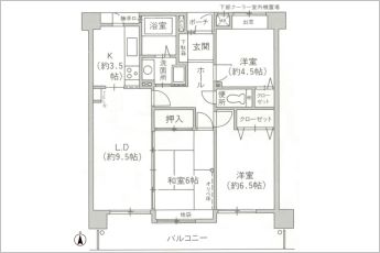 3LDK※図面と現況に相違ある場合には現況優先とします。