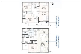 5LDK※図面と現況に相違ある場合には現況優先とします。