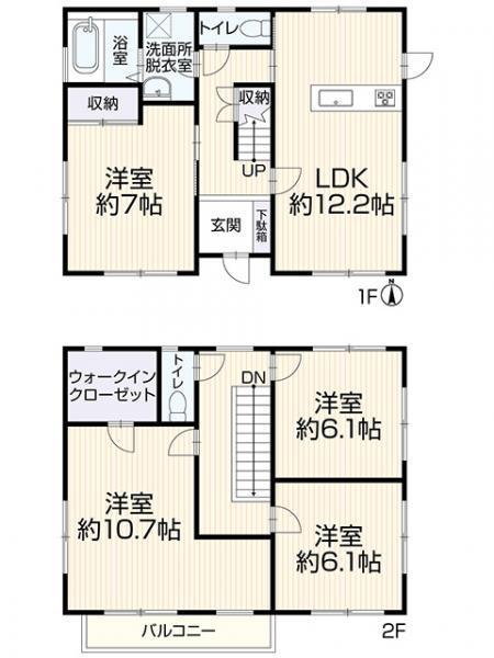 3LDK1階和室は洋室となります