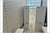 【エコキュート】エコキュートは空気の熱を利用し、わずかな電気を使い高効率にお湯を沸かすことができます