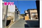 前面道路：東側4ｍの位置指定道路に接しております。