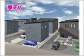 ※完成予想外観は、計画段階の図面を基に描き起こしたもので、形状・色等は実際とは異なる場合があります。