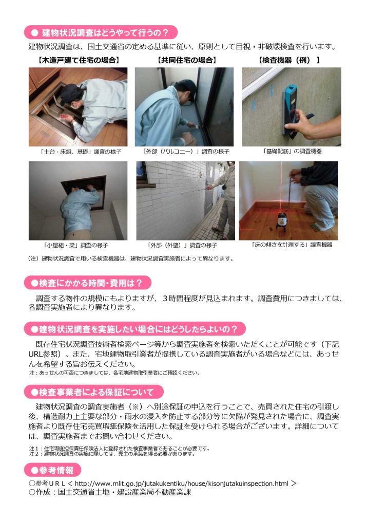 建物状況調査はどうやって行うの？