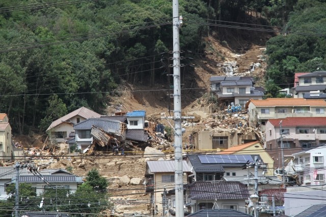 広島市安佐南区で発生した土砂災害