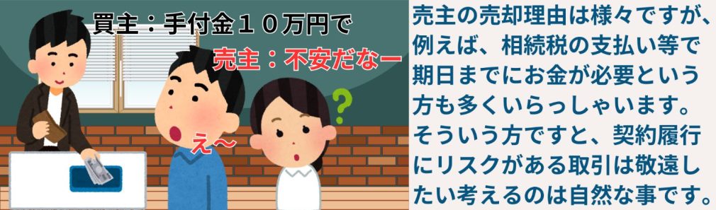 手付について