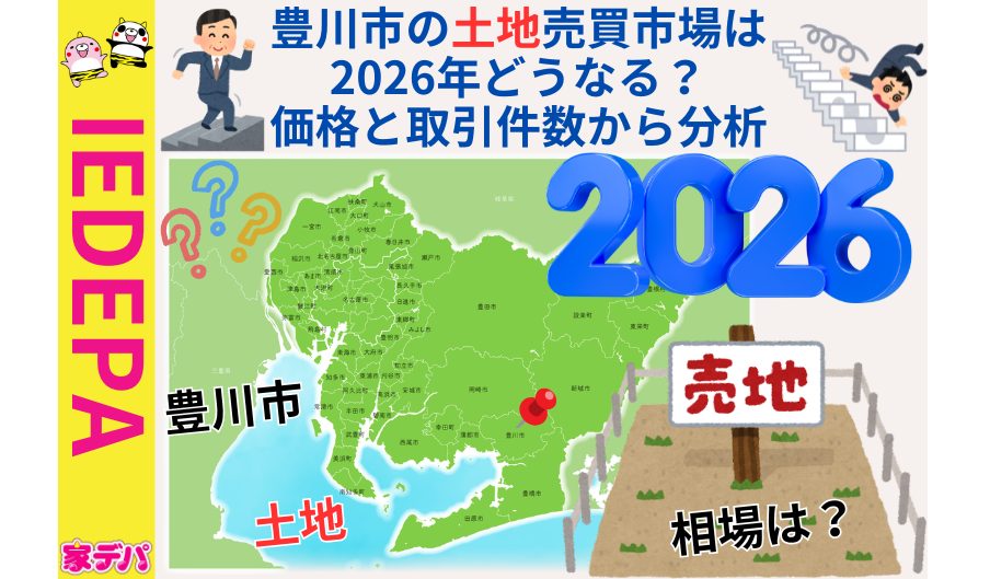 豊川市の土地売買市場は2026年どうなる？価格と取引件数から分析