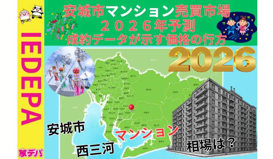 安城市マンション売買市場2026年予測成約データが示す価格の行方