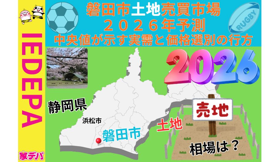 磐田市土地売買市場2026年予測中央値が示す実需と価格選別の行方