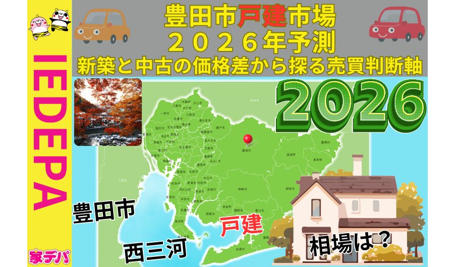 豊田市戸建市場2026年予測新築と中古の価格差から探る売買判断軸