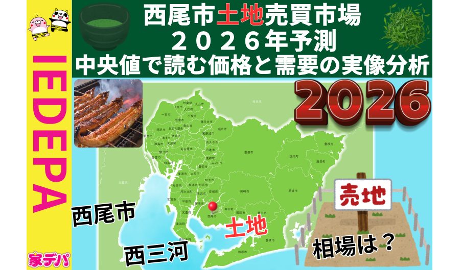 西尾市土地売買市場2026年予測中央値で読む価格と需要の実像分析