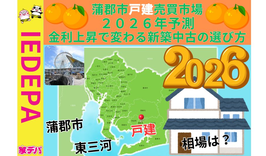 蒲郡市戸建売買市場2026年予測金利上昇で変わる新築中古の選び方