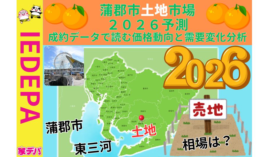 蒲郡市土地市場2026予測成約データで読む価格動向と需要変化分析
