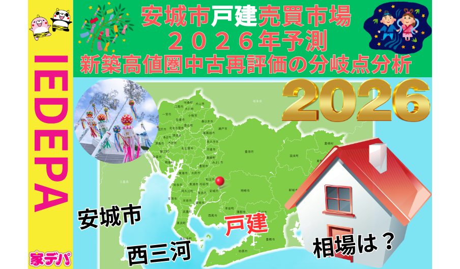 安城市戸建売買市場2026年予測新築高値圏中古再評価の分岐点分析