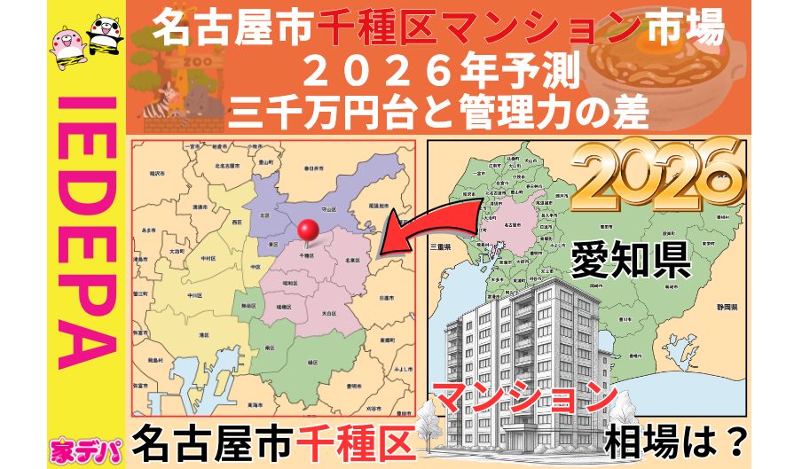 名古屋市千種区マンション市場2026年予測三千万円台と管理力の差
