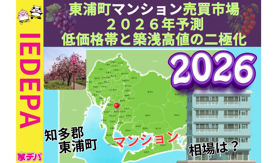 東浦町マンション売買市場2026年予測低価格帯と築浅高値の二極化