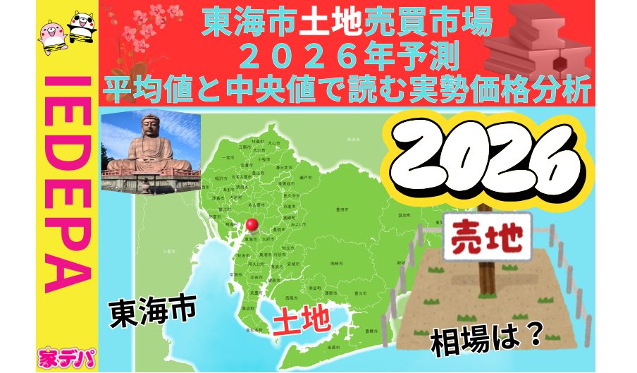 東海市土地売買市場2026年予測平均値と中央値で読む実勢価格分析