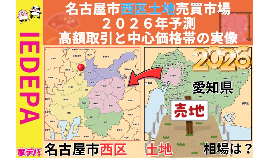 名古屋市西区土地売買市場2026年予測高額取引と中心価格帯の実像