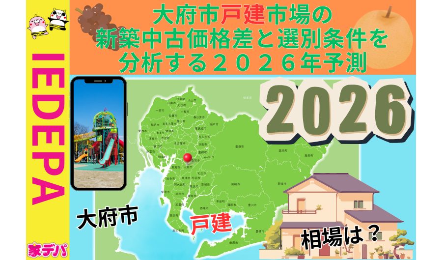 大府市戸建市場の新築中古価格差と選別条件を分析する2026年予測