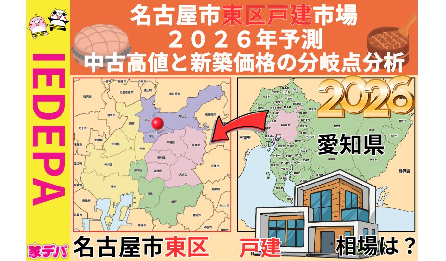 名古屋市東区戸建市場2026年予測中古高値と新築価格の分岐点分析