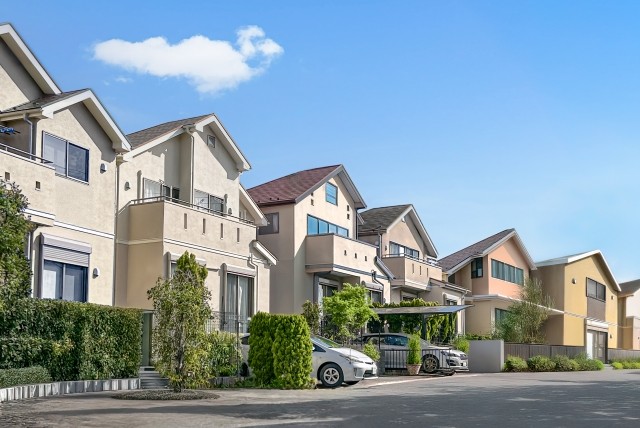 住宅街写真
