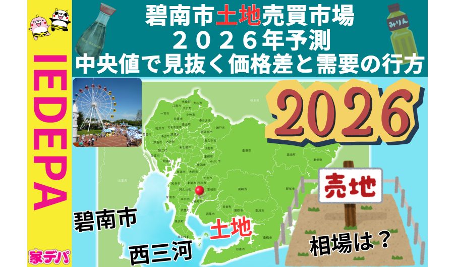 碧南市土地売買市場2026年予測中央値で見抜く価格差と需要の行方
