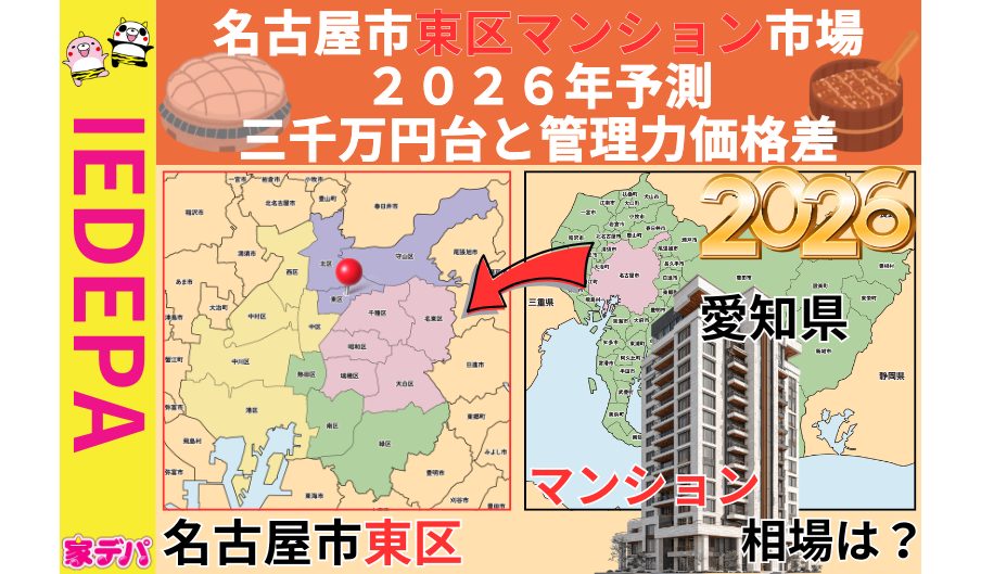 名古屋市東区マンション市場2026年予測三千万円台と管理力価格差