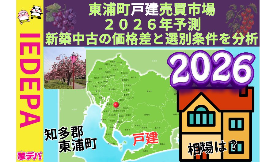 東浦町戸建売買市場2026年予測新築中古の価格差と選別条件を分析
