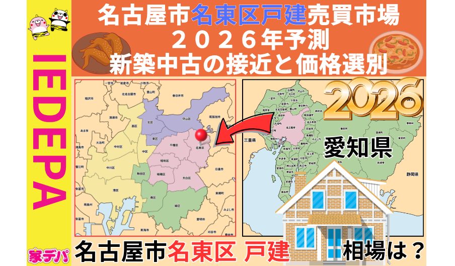 名古屋市名東区戸建売買市場2026年予測新築中古の接近と価格選別