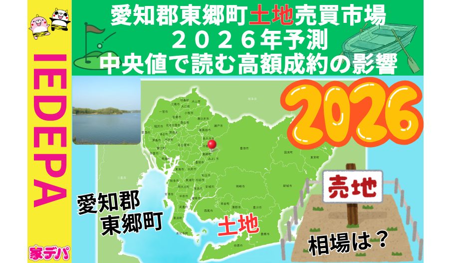 愛知郡東郷町土地売買市場2026年予測中央値で読む高額成約の影響