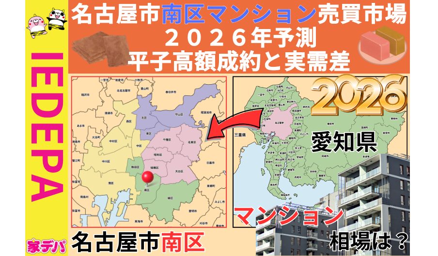 名古屋市南区マンション売買市場2026年予測平子高額成約と実需差