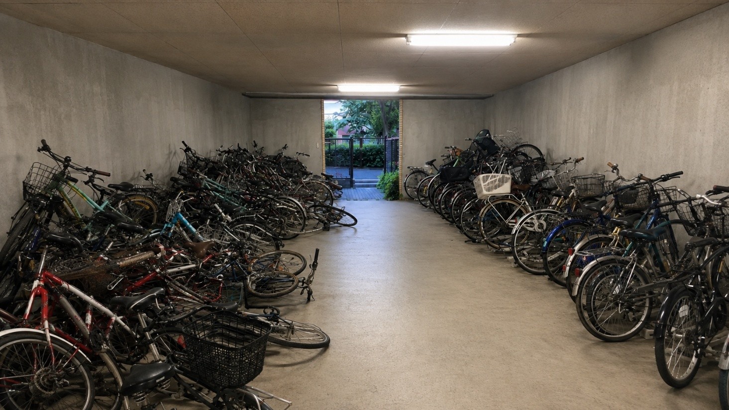 マンションの駐車場 悪い例