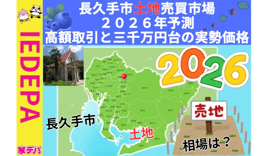 長久手市土地売買市場2026年予測高額取引と三千万円台の実勢価格