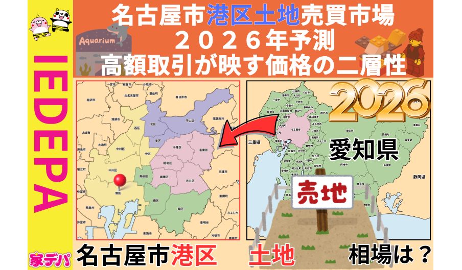 名古屋市港区土地売買市場２０２６年予測高額取引が映す価格の二層性