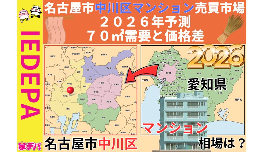 名古屋市中川区マンション売買市場2026年予測70㎡需要と価格差
