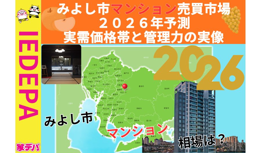 みよし市マンション売買市場2026年予測実需価格帯と管理力の実像