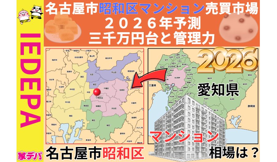 名古屋市昭和区マンション売買市場2026年予測三千万円台と管理力