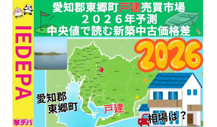 愛知郡東郷町戸建売買市場2026年予測中央値で読む新築中古価格差